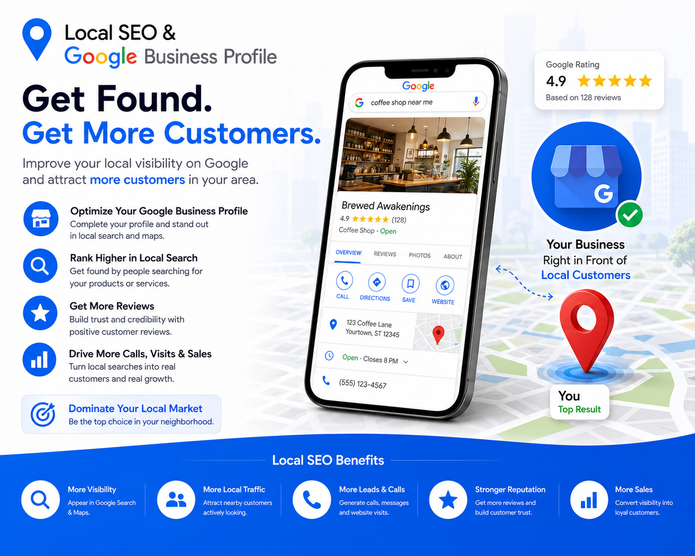 Local SEO and Google Business Profile optimization services by Optimize Digital Marketing to improve local search rankings, increase Google Maps visibility, generate local leads, and drive more customer inquiries.